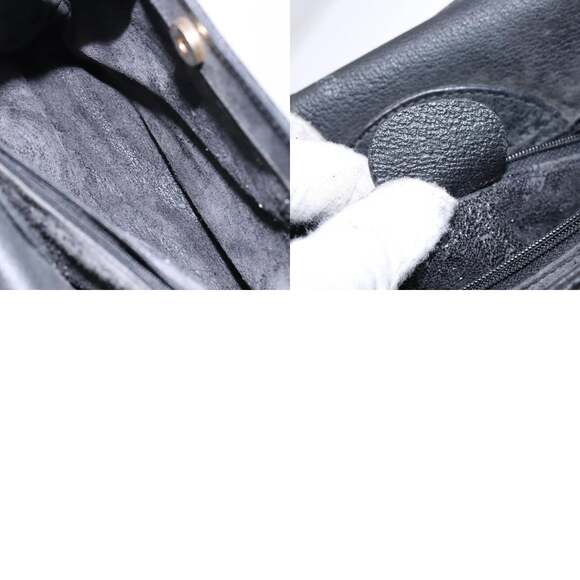 GUCCI Bamboo Hand Bag Suede Leather Black Gold 002 1186 002 1186 - Picture 13 of 13